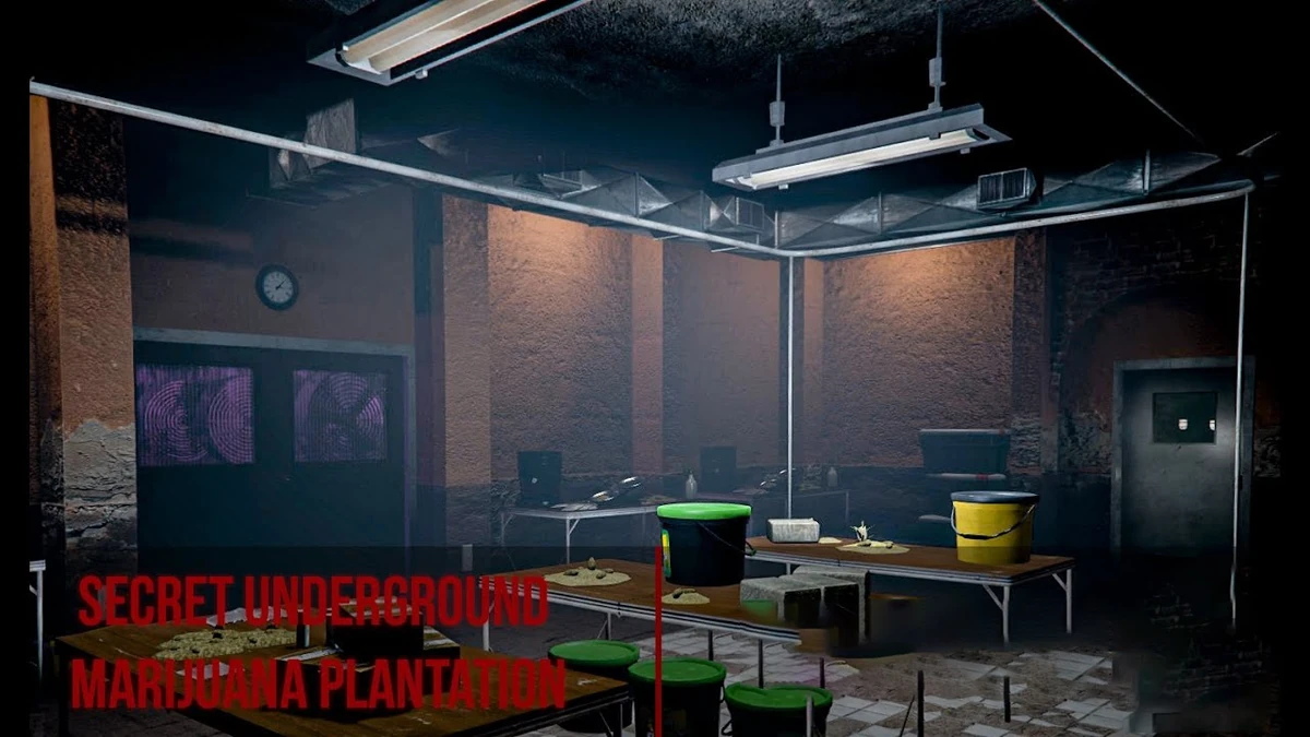 Secret Underground Marijuana Plantation MLO – Fully Open Source FiveM Interior
